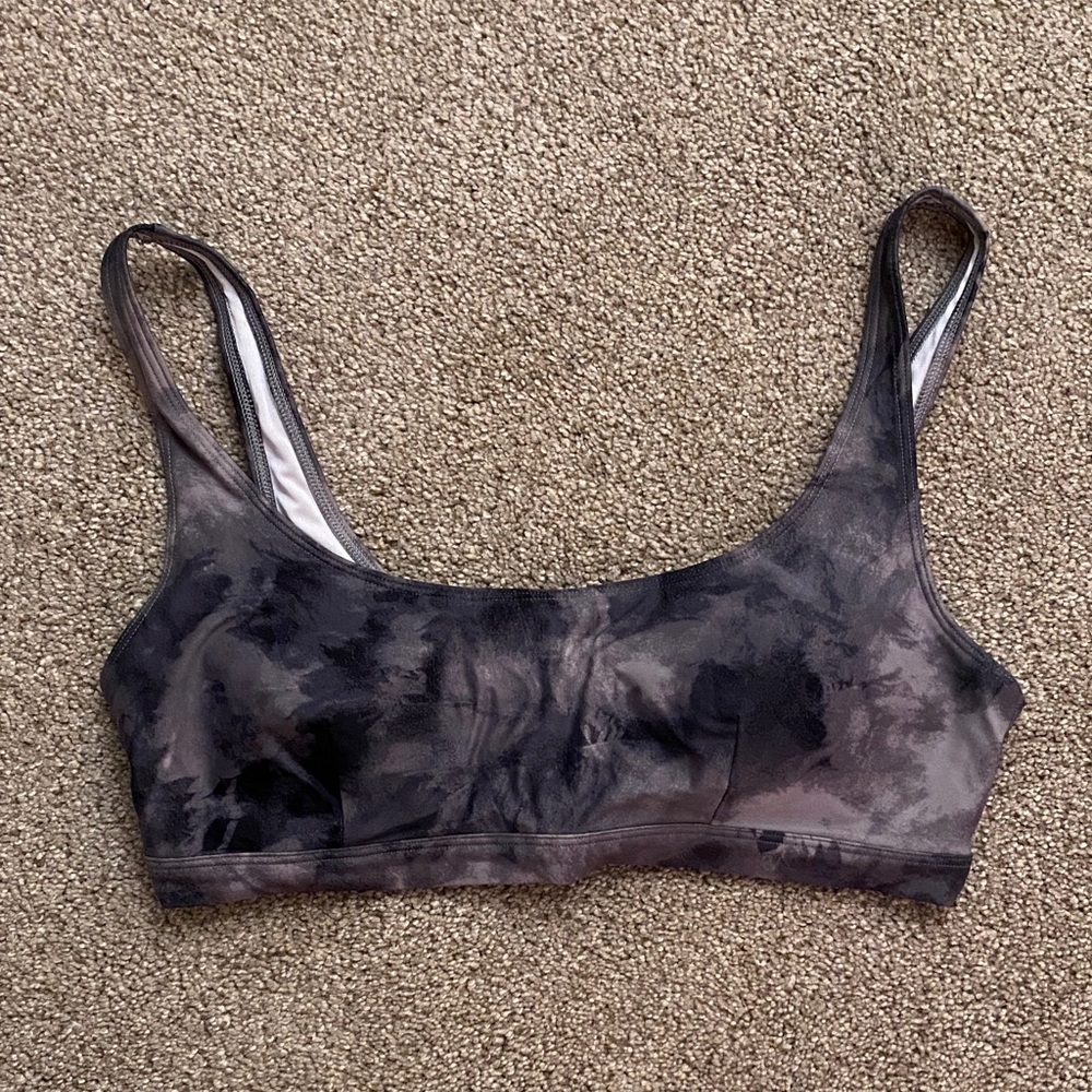 Old Navy Black Tie-Dye Swim Top